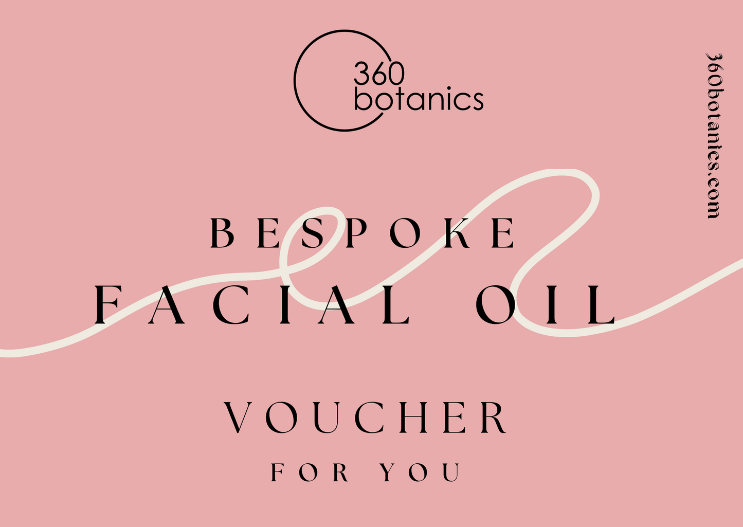 Bespoke facial oil gift voucher