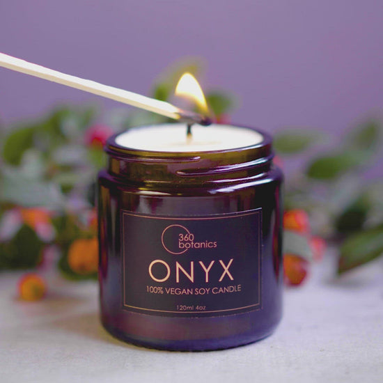 Video showing the lighting of our Onyx Candle