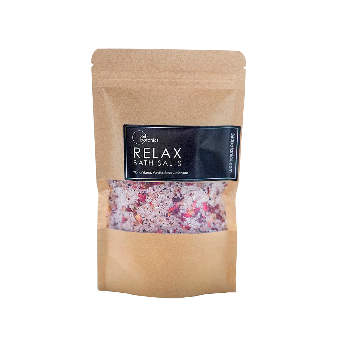 image of Deep Sleep Bath Salts sachet with white background