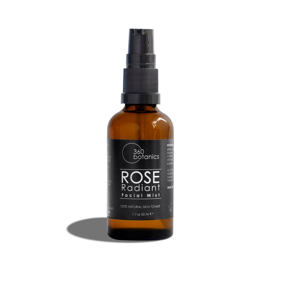 Image of Rose Radiant Facial Mist photographed on white background